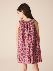 Estampado Animal Leopardo Rosa - Mono corto (3-16años) - Imagen 3 de 4