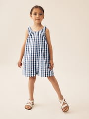 Blue Gingham/ Cherry Playsuit (3-16yrs) - Image 1 of 9