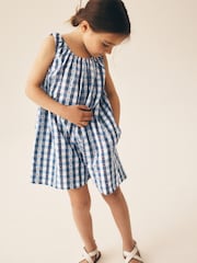Blue Gingham/ Cherry Playsuit (3-16yrs) - Image 3 of 9