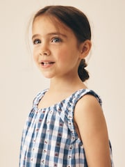Blue Gingham/ Cherry Playsuit (3-16yrs) - Image 4 of 9