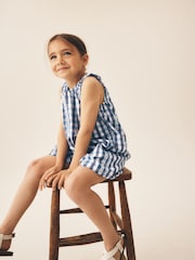 Blue Gingham/ Cherry Playsuit (3-16yrs) - Image 5 of 9