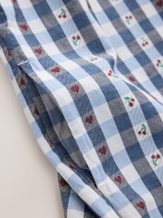 Blue Gingham/ Cherry Playsuit (3-16yrs) - Image 8 of 9