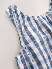 Blue Gingham/ Cherry Playsuit (3-16yrs) - Image 9 of 9