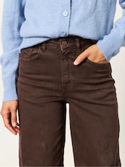 FatFace Welling Chocolate Brown Wide leg Jeans - Image 3 of 6