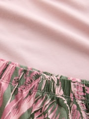 Pink Palm Short Pyjamas Set - Image 5 of 6