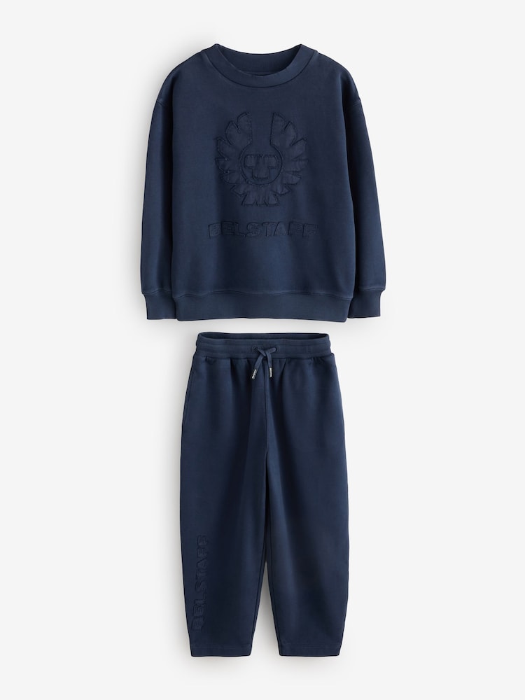 Belstaff Dark Blue Sweatshirt and Joggers Set - Image 1 of 13 Belstaff Dark Blue Sweatshirt and Joggers Set - Image 1 of 13