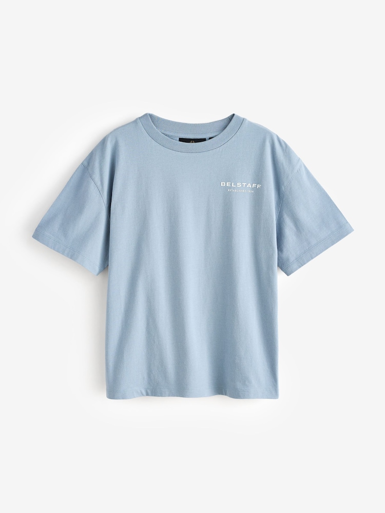 Belstaff Blue T-Shirts 3 Pack - Image 2 of 7 Belstaff Blue T-Shirts 3 Pack - Image 2 of 7