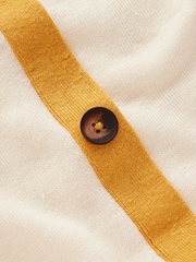 Boden Yellow Agnes Linen Button T-Shirt - Image 6 of 6