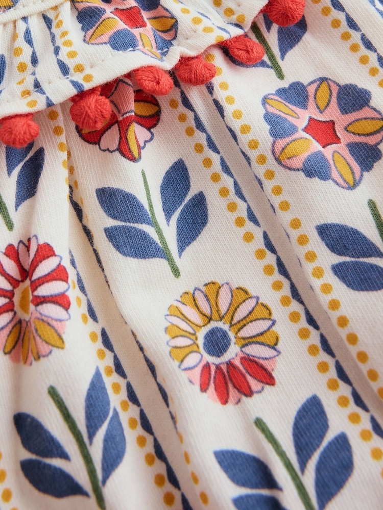 Boden Cream Ruffle Neck Halter Dress - Image 3 of 3