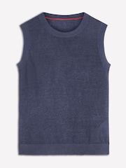 Boden Blue Agnes Linen Tank - Image 5 of 6