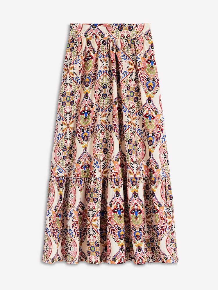 Boden Cream Abigail Poplin Maxi Skirt - Image 5 of 5 Boden Cream Abigail Poplin Maxi Skirt - Image 5 of 5