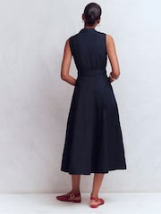 Boden Blue Belinda Linen Shirt Dress - Image 3 of 7