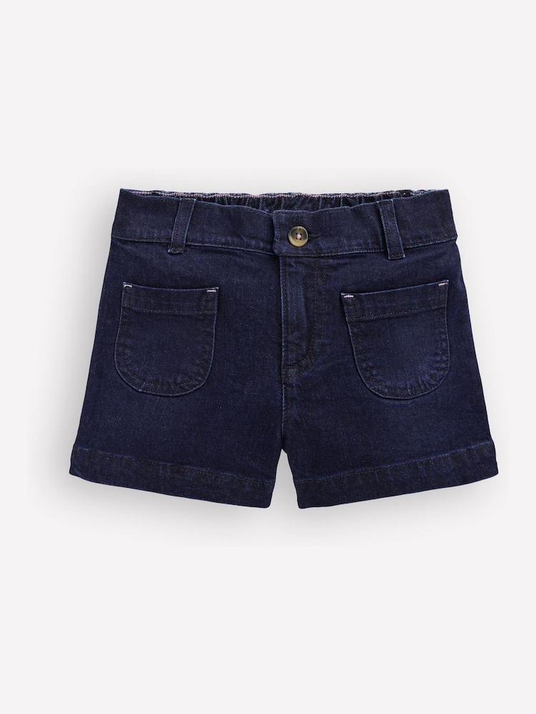 Boden Blue Patch Pocket Shorts - Image 1 of 3