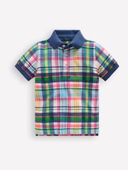 Boden Cream/Pink/Green Piqué Polo Shirt - Image 1 of 3
