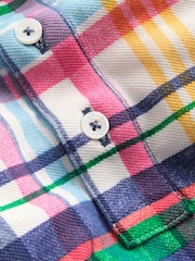 Boden Cream/Pink/Green Piqué Polo Shirt - Image 3 of 3