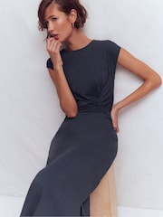 Boden Blue Delilah Twist Midi Dress - Image 1 of 6