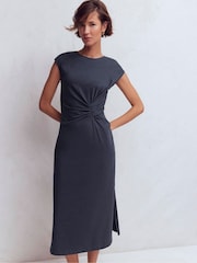 Boden Blue Delilah Twist Midi Dress - Image 4 of 6