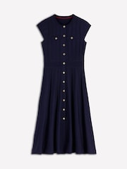 Boden Blue Cap Sleeve Knitted Dress - Image 7 of 8