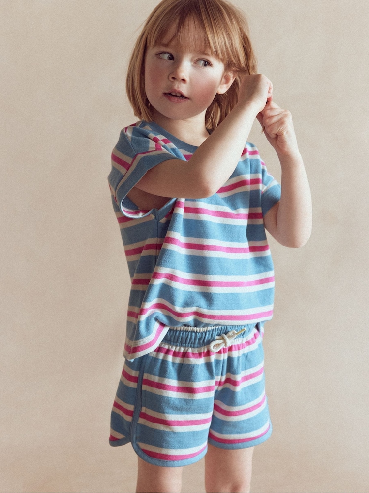 Boden Blue Jersey Boxing Shorts - Image 1 of 4