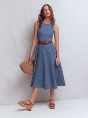 Boden Annet Denim Midi Dress - Imagen 1 de 7