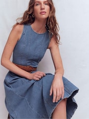 Boden Annet Denim Midi Dress - Imagen 5 de 7