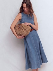 Boden Annet Denim Midi Dress - Imagen 6 de 7