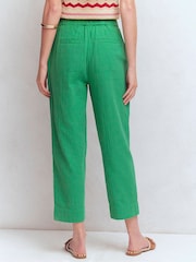 Boden Green Double Cloth Crop Trousers - Image 3 of 7