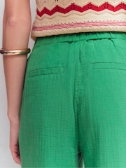Boden Green Double Cloth Crop Trousers - Image 5 of 7