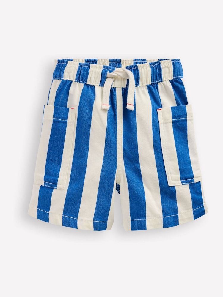 Boden Blue Cotton Pocket Shorts - Image 1 of 3