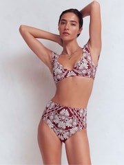 Boden Red High Waisted Bikini Bottoms - Image 1 of 7