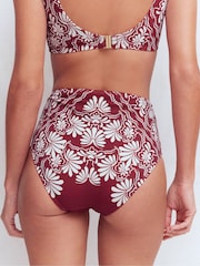 Boden Red High Waisted Bikini Bottoms - Image 4 of 7