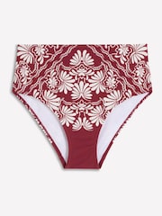 Boden Red High Waisted Bikini Bottoms - Image 6 of 7