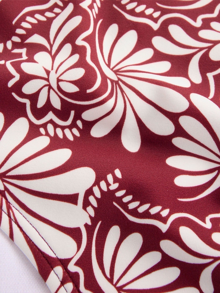 Boden Red High Waisted Bikini Bottoms - Image 7 of 7