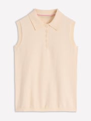 Boden Cream Chloe Henley Knitted Tank - Image 5 of 6