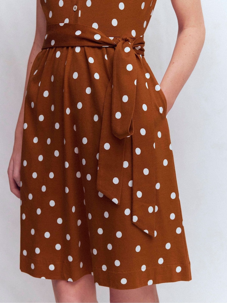 Buy Boden Brown Honor Short Jersey Shirt Dress from Next USA