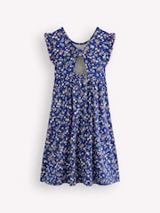 Boden Blue Bow Back Jersey Dress - Image 2 of 3