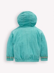 Boden Blue Relaxed Towelling Hoodie - Image 2 of 3
