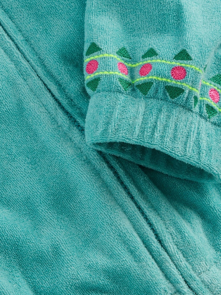 Boden Blue Relaxed Towelling Hoodie - Image 3 of 3