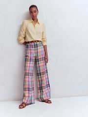 Boden Blue Kensington Linen Trousers - Image 1 of 5