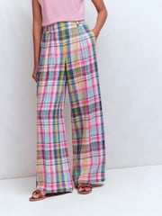 Boden Blue Kensington Linen Trousers - Image 4 of 5