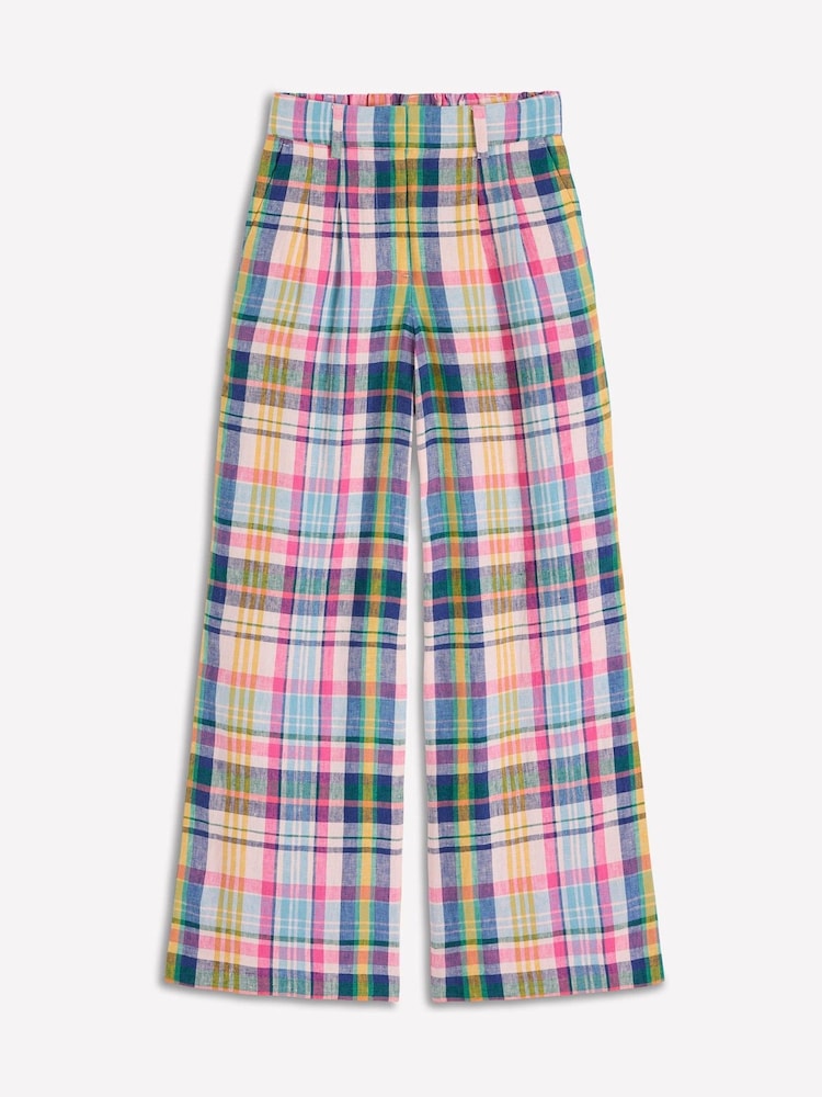 Boden Blue Kensington Linen Trousers - Image 5 of 5