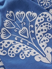 Boden Blue Embroidered V-back Dress - Image 3 of 3