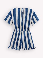 Boden Blue Relaxed Towelling Playsuit - Image 2 of 3