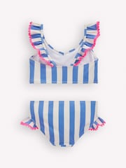 Boden Blue Frill V-Neck Bikini Set - Image 2 of 3