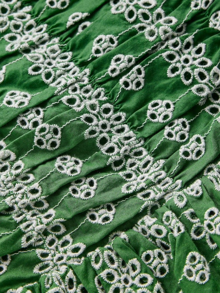 Boden Green Ruched Bodice Bubble Dress - Image 3 of 3