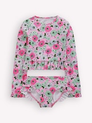 Boden Purple Long Sleeve Frill Swimsuits - Image 1 of 3