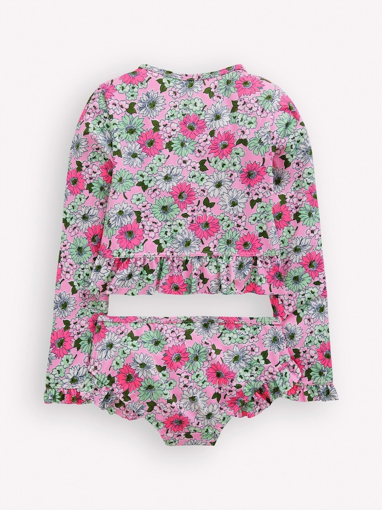 Boden Purple Long Sleeve Frill Swimsuits - Image 2 of 3