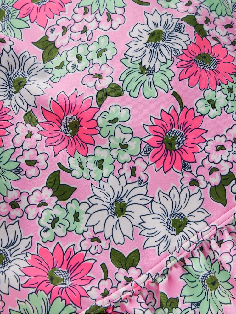 Boden Purple Long Sleeve Frill Swimsuits - Image 3 of 3