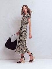 Boden Cream Marcia Jersey Shirt Dress - Image 4 of 6