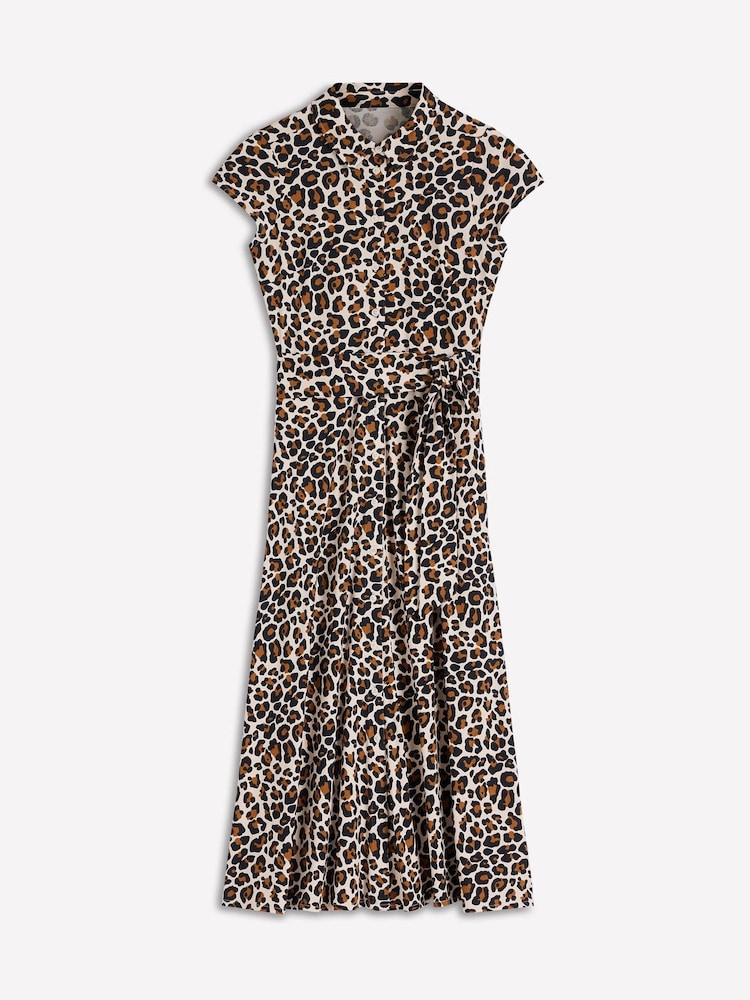 Boden Cream Marcia Jersey Shirt Dress - Image 6 of 6